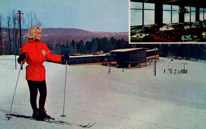 Pine Knob Ski and Snowboard Resort - Old Postcard